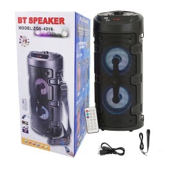 Sing-e  Portable Wireless Speaker ZQS4210 with Mic Black Sing-e  Portable Wireless Speaker ZQS4210 with Mic Black